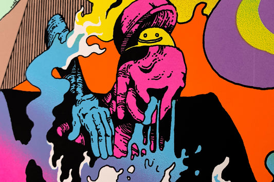 Creature of place, close-up of the print