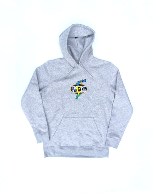INEPT Embroidered Logo Hoodie - Grey
